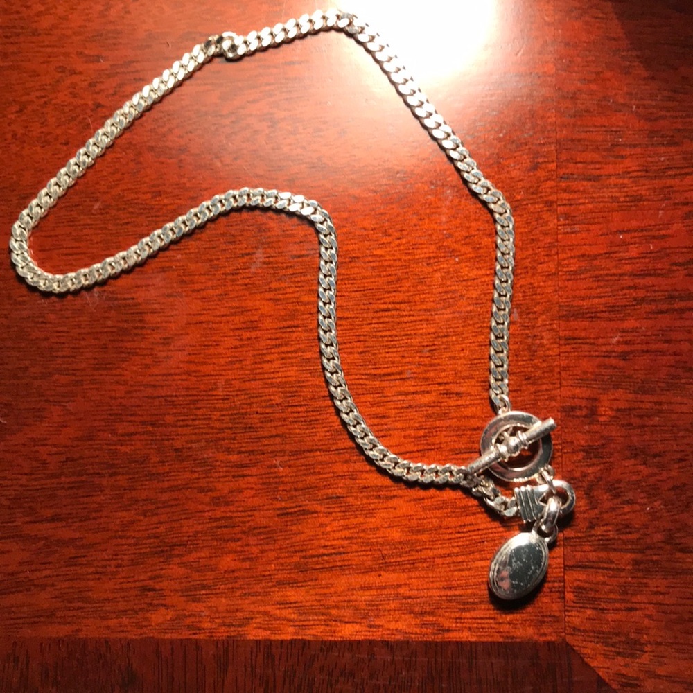 Ralph Lauren silver toggle necklace